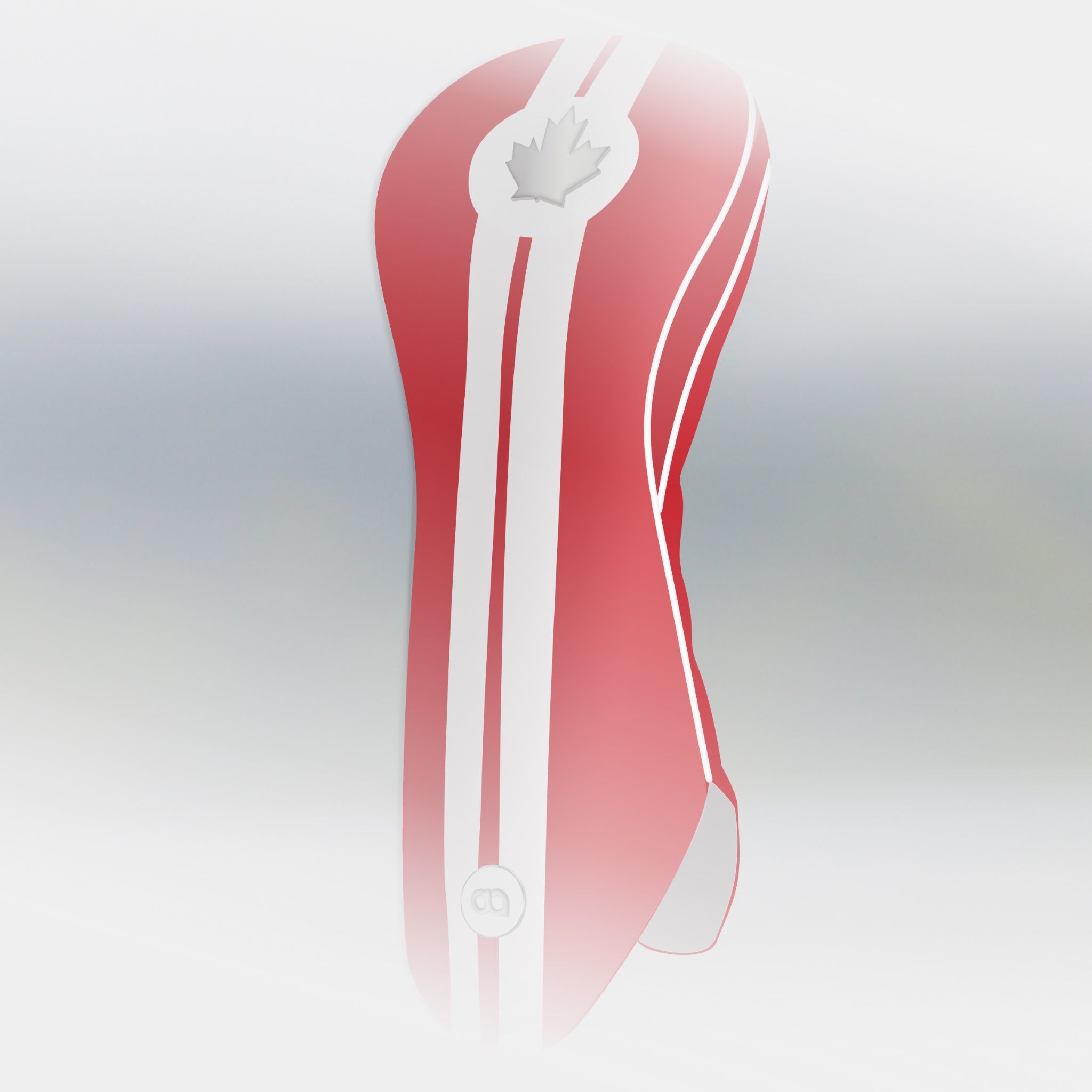 Canada red and white leather golf club (driver) headcover by David Alexander