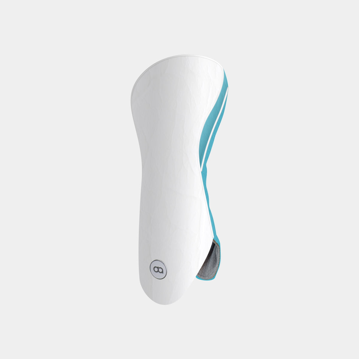WHITE and AQUA BLUE LUNAR EMBOSS Leather Headcover (HYBRID)