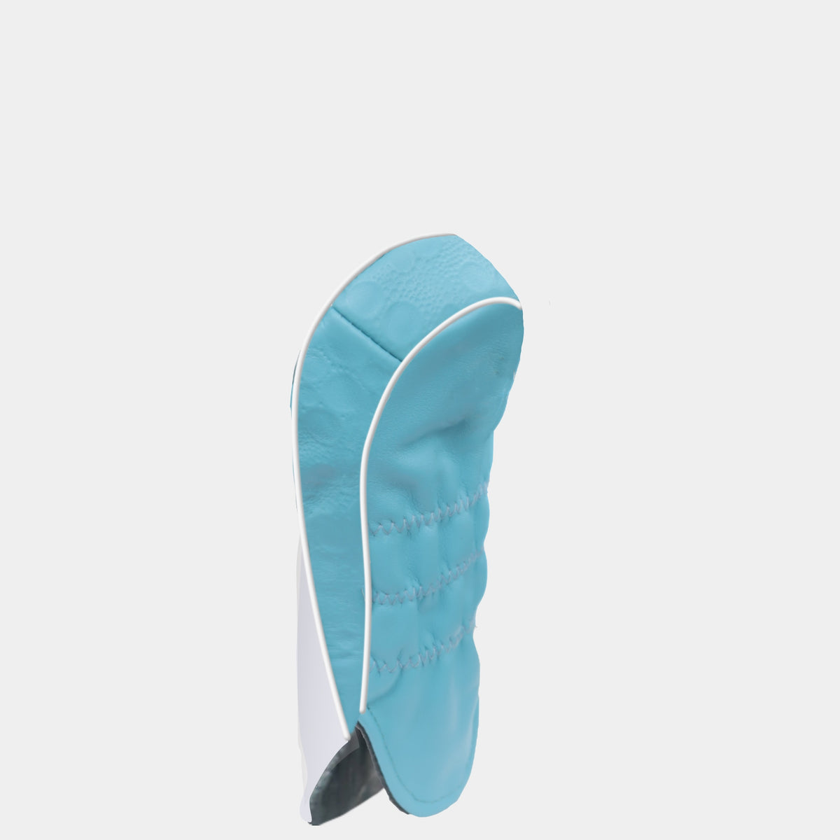 WHITE and AQUA BLUE LUNAR EMBOSS Leather Headcover (HYBRID)