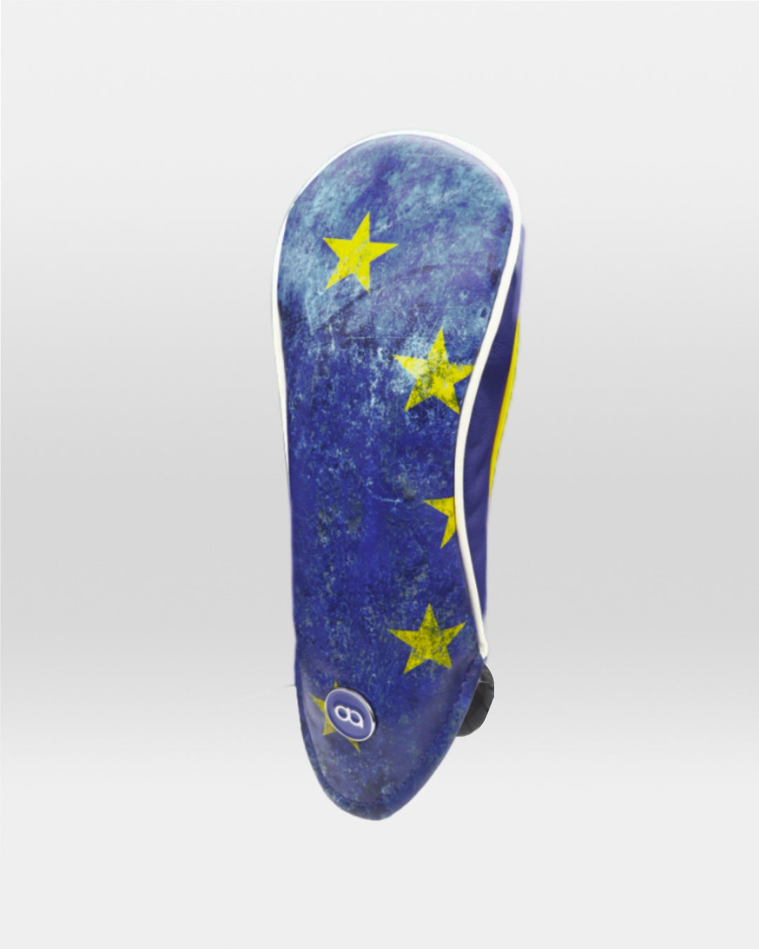 European Ryder Cup leather fairway wood golf club replacement headcover. Golf gift for men /women. Designer golf accessory. Waterproof. Customisable. Digital print.