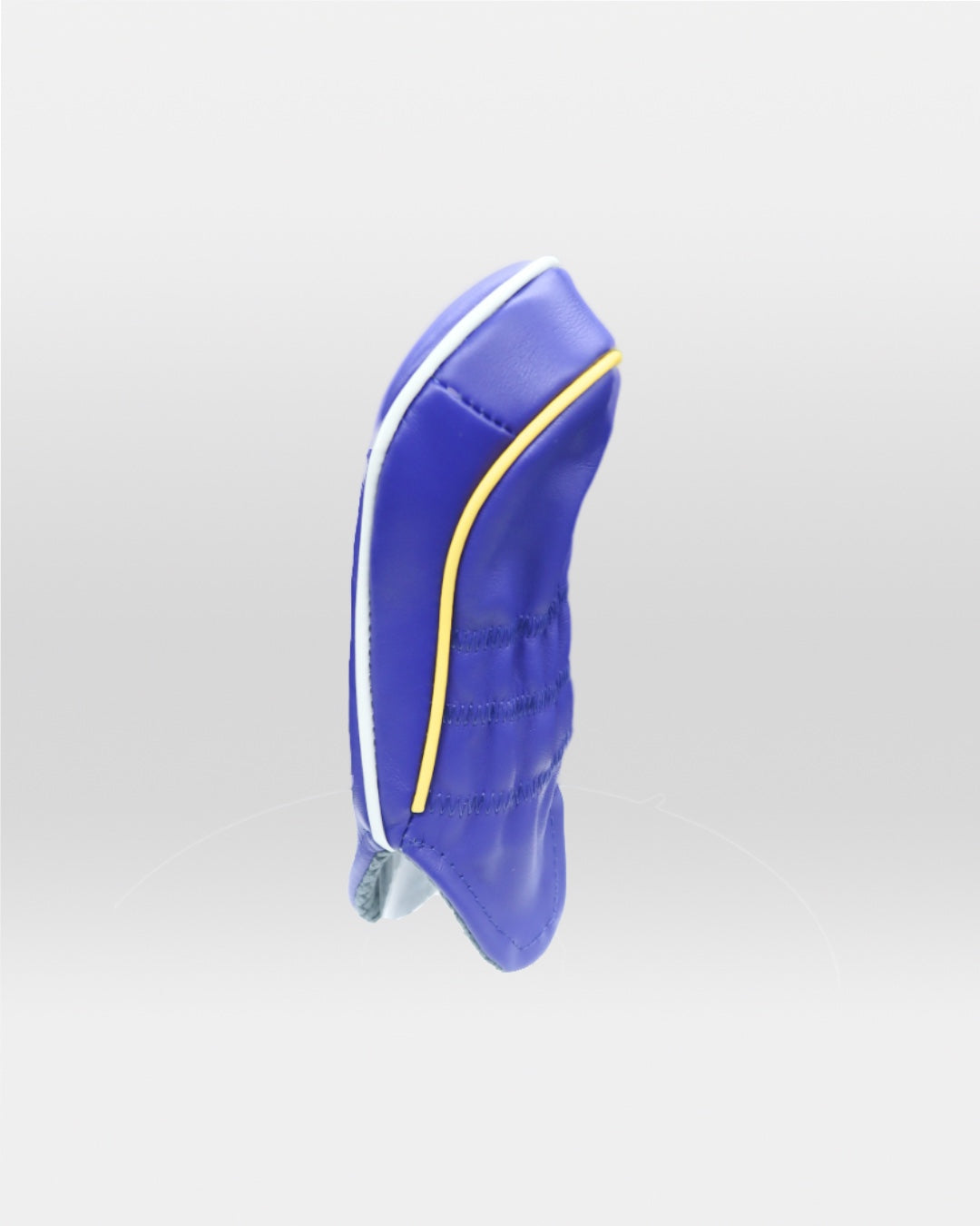 Blue leather hybrid golf club replacement headcover. Golf gift for men /women. Designer golf accessory. Waterproof.