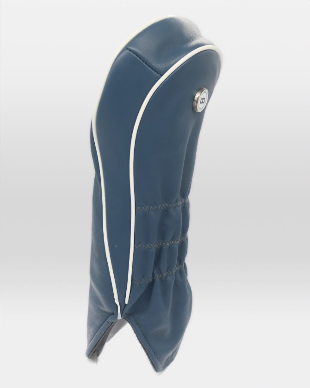 Maderia blue leather driver golf club replacement headcover. Golf gift for women. Designer golf accessory. Waterproof. Customisable. Digital print.