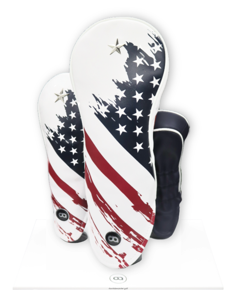 USA DRIVER leather headcover