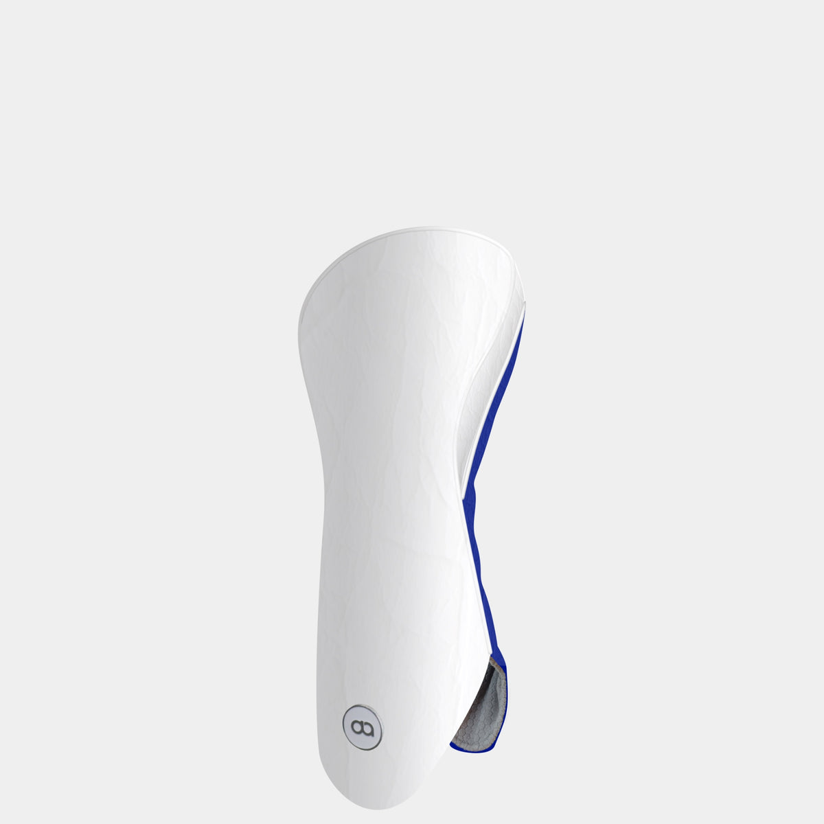 WHITE and blue Leather Headcover (HYBRID