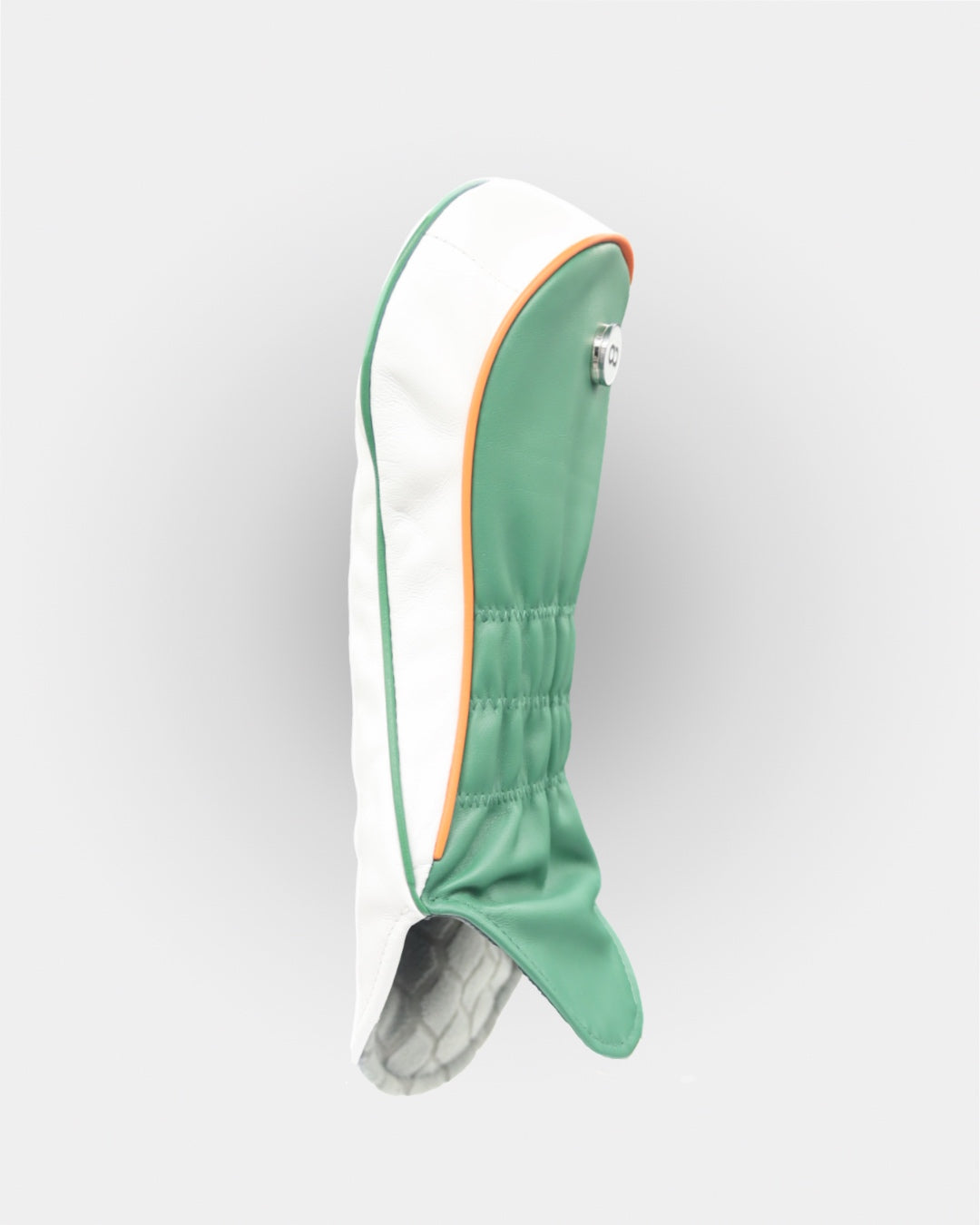 Ireland white and green leather fairway wood headcover by David Alexander. 