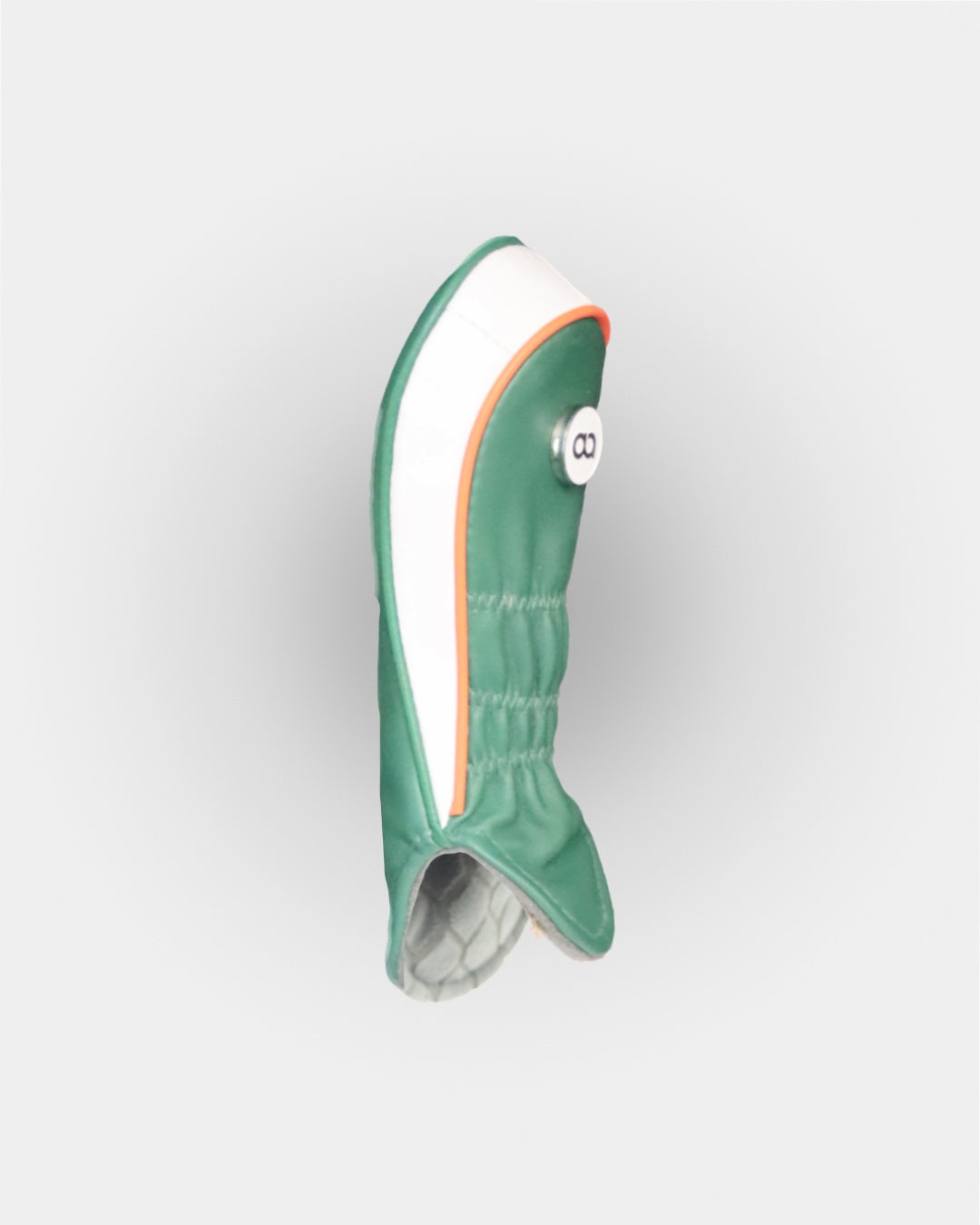 Ireland white and green leather hybrid  headcover by David Alexander. 