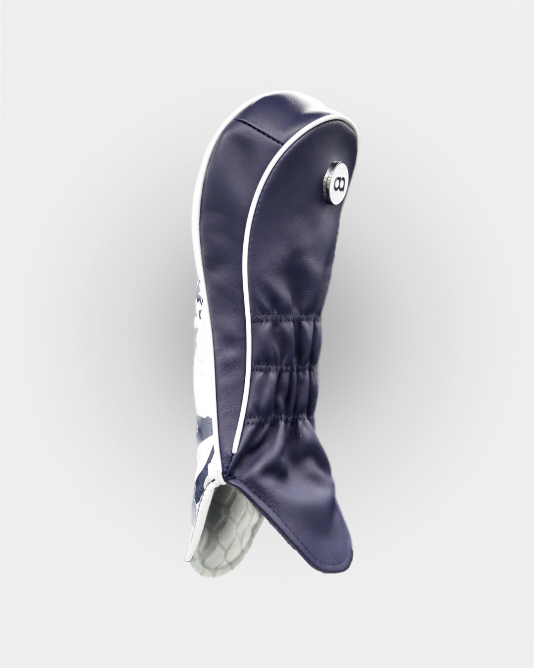 Scotland white and navy blue leather fairway wood headcover by David Alexander