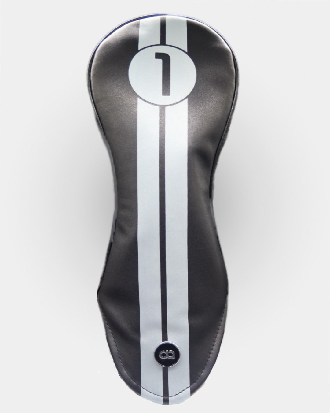 Black leather racing line driver headcover by David Alexander