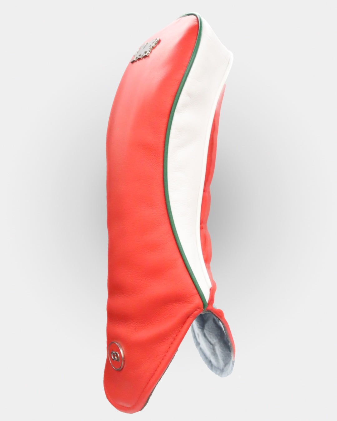 Wales red and white leather driver headcover by David Alexander