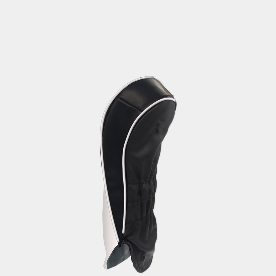 WHITE and BLACK Leather Headcover (HYBRID)