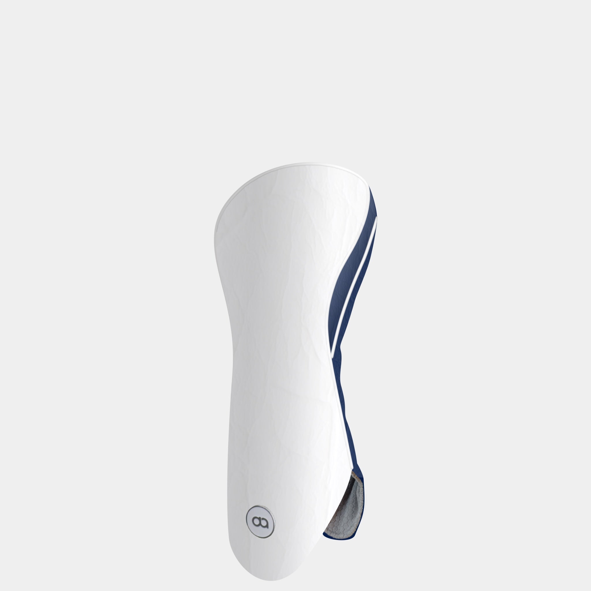 WHITE /NAVY BLUE Leather Headcover (HYBRID)