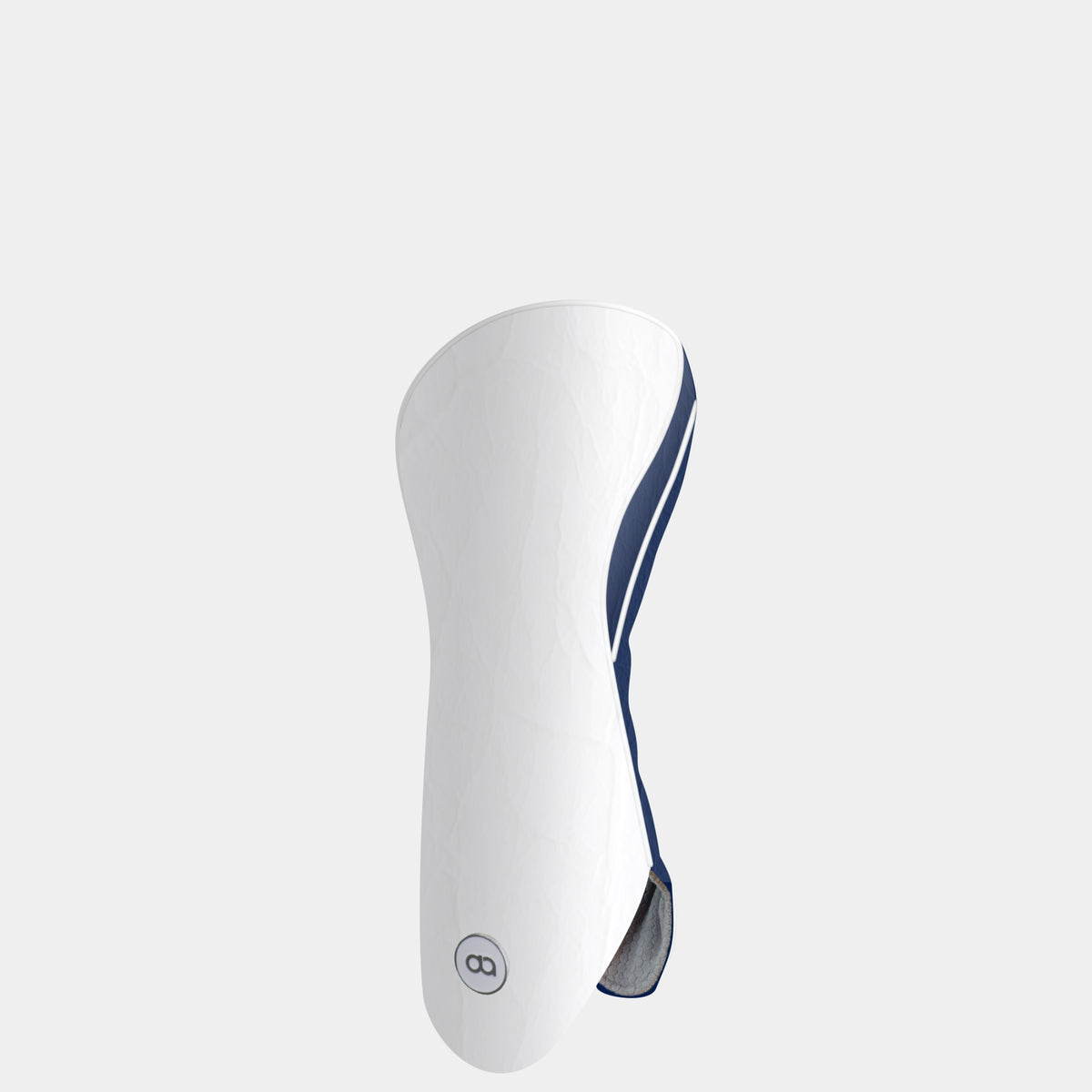 WHITE and NAVY BLUE Leather Headcover (HYBRID)