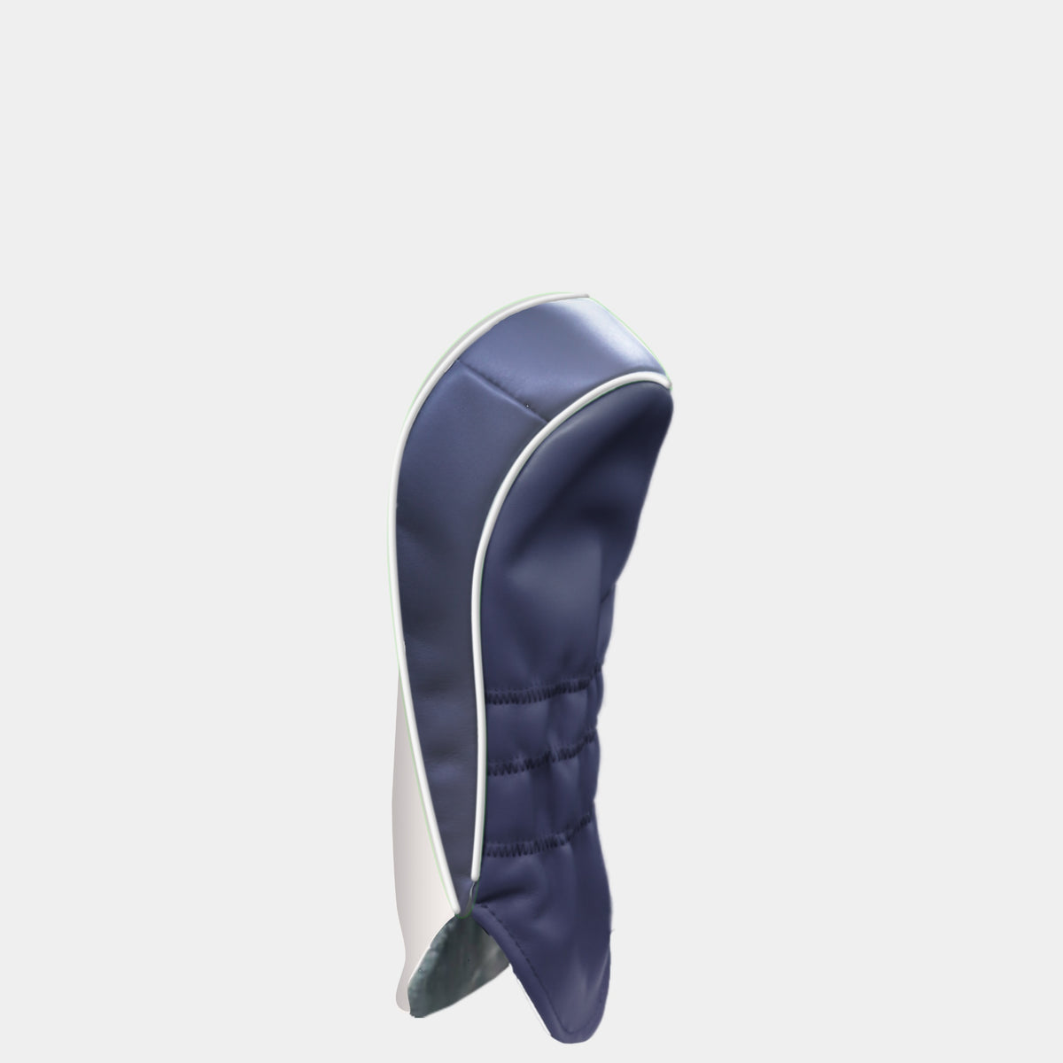 WHITE and NAVY BLUE Leather Headcover (HYBRID)