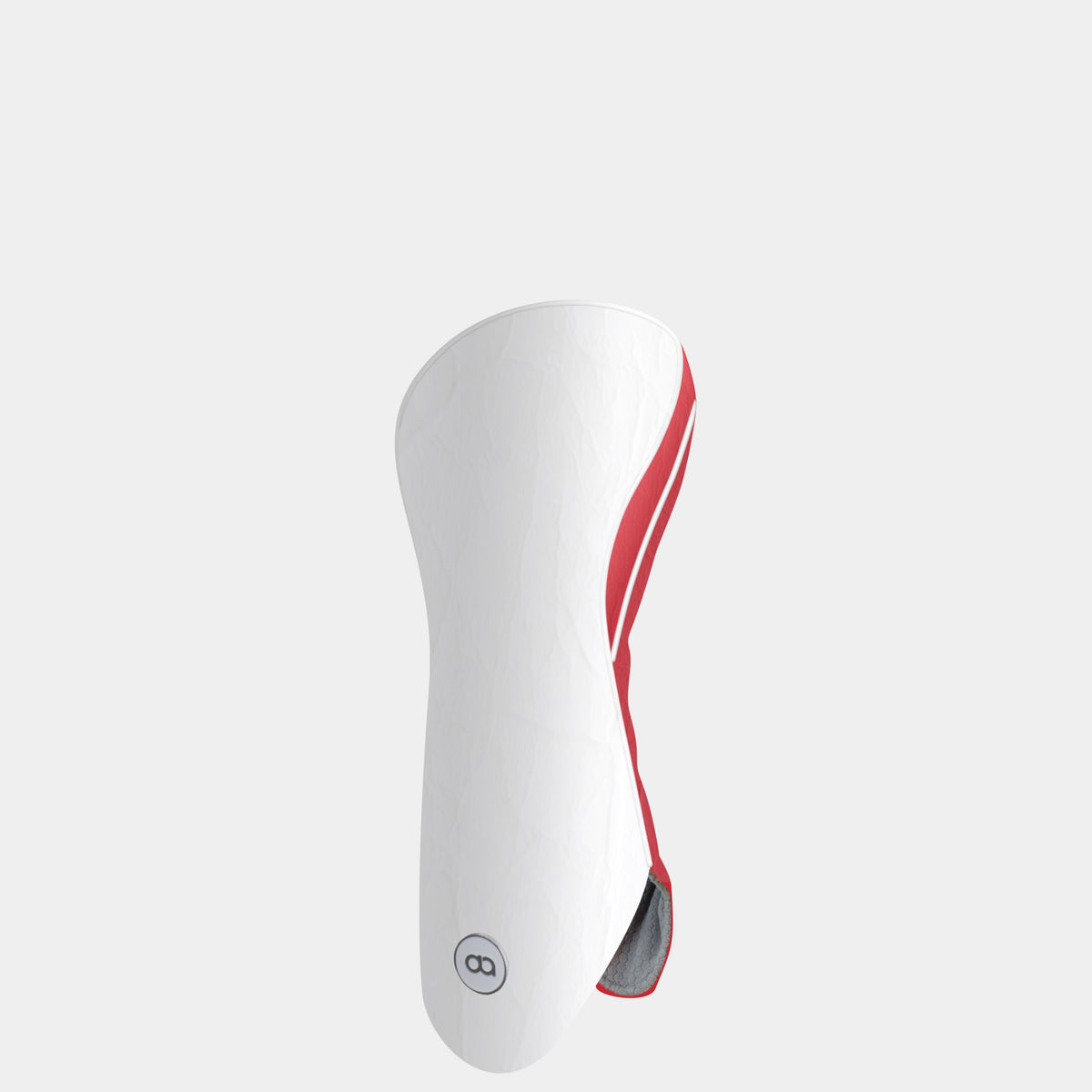WHITE and RED Leather Headcover (HYBRID)