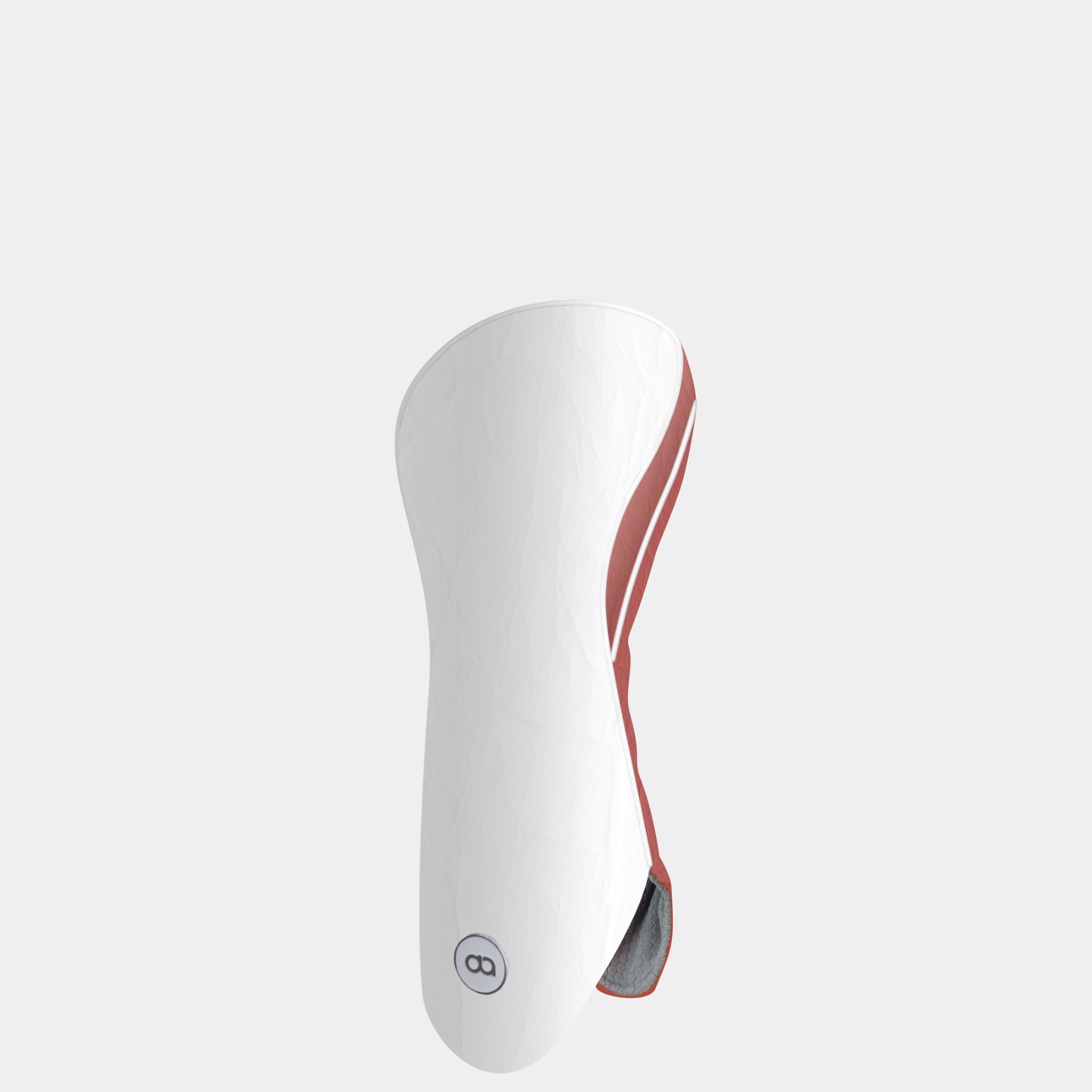 WHITE and TERRACOTTA Leather Headcover (HYBRID)