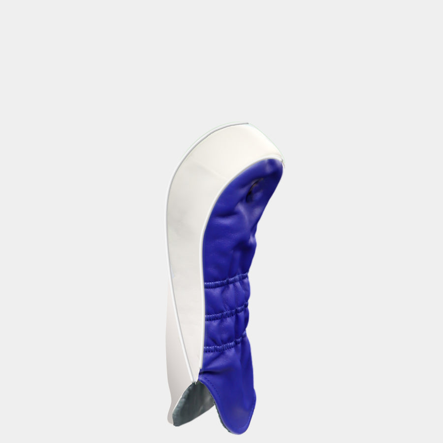 WHITE and BLUE Leather Headcover (HYBRID)