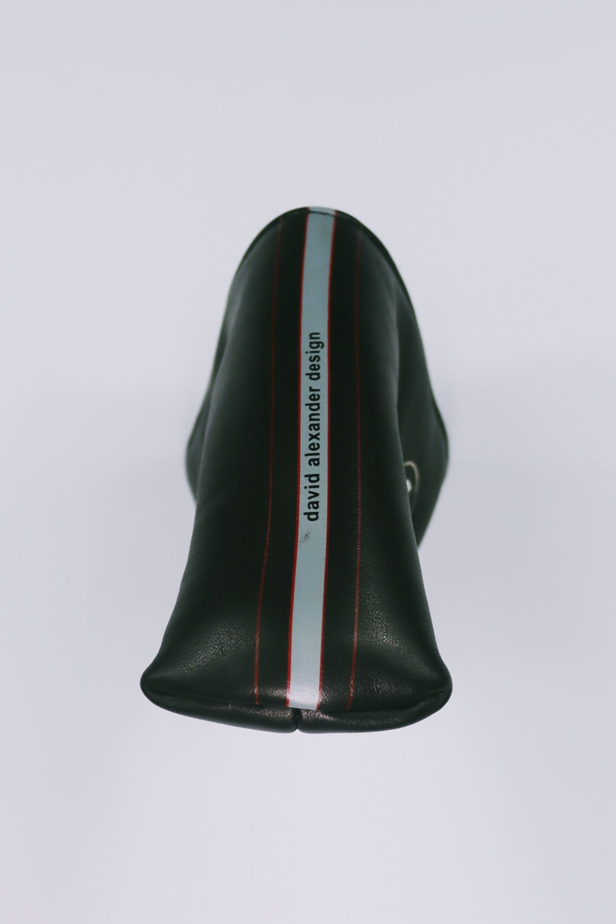 Black leather putter head-cover by David Alexander