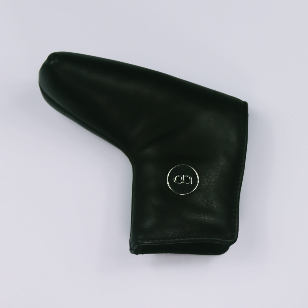 Black leather putter head-cover by David Alexander