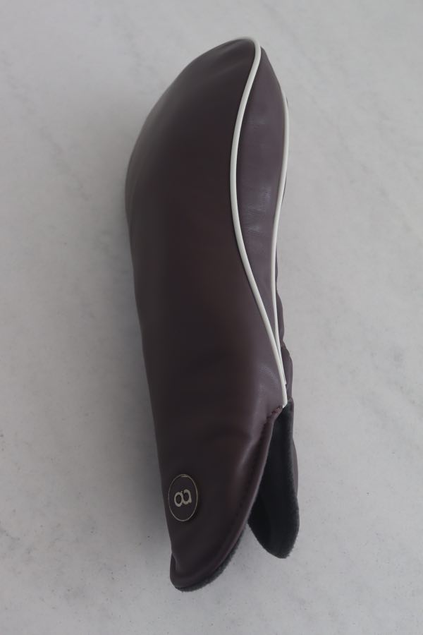 plum leather driver head-cover